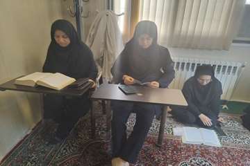 مراسم زیارت عاشورا در شبکه بهداشت و درمان شهرستان شفت