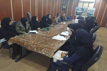 جلسه گزارش عملکرد مرکز خدمات جامع سلامت احمدسرگوراب شهرستان شفت