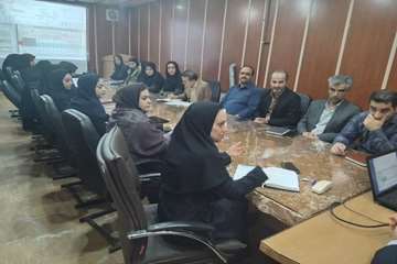 جلسه گزارش عملکرد مرکز خدمات جامع سلامت احمدسرگوراب شهرستان شفت