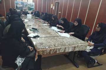 جلسه گزارش عملکرد مرکز خدمات جامع سلامت احمدسرگوراب شهرستان شفت