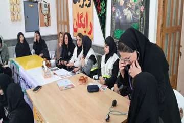 ویزیت رایگان در قالب طرح  «شهید رهنمون» در روستای نهزم شفت