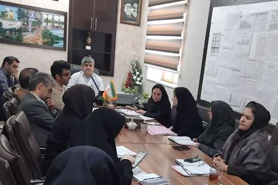 جلسه گزارش پایش کارشناسان ستادی درشهرستان شفت 